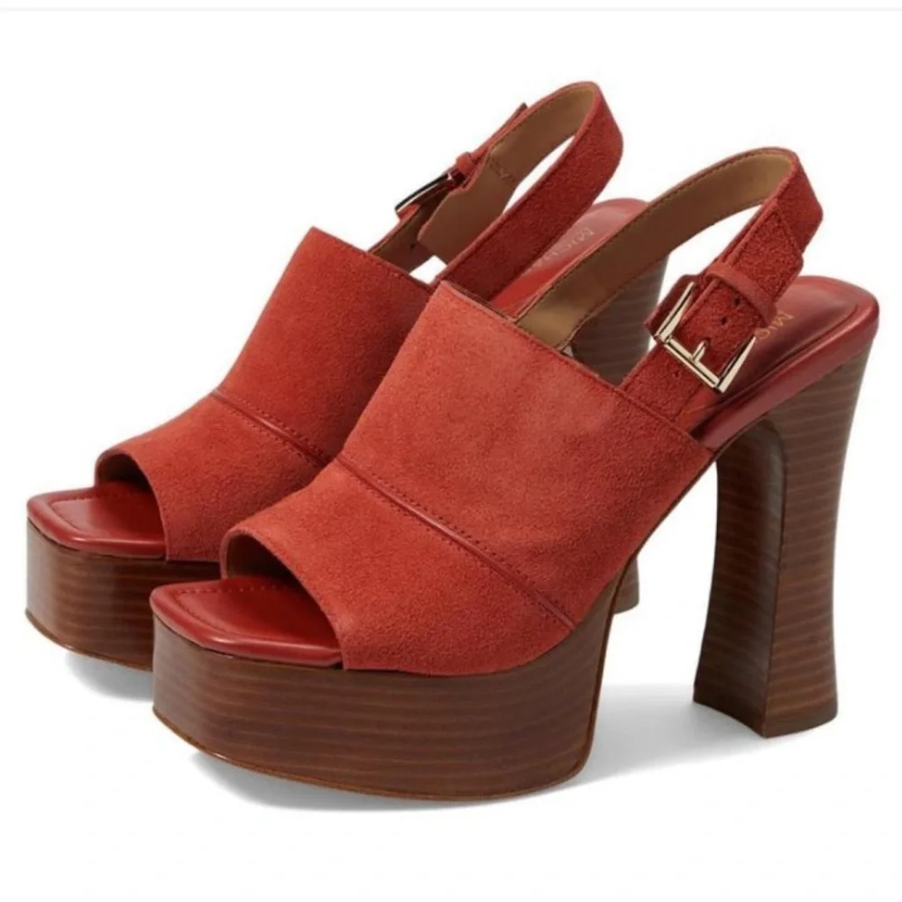 🌸MICHAEL KORS🌸 Rye Suede Platform Sandal Size: 7M - Picture 2 of 14